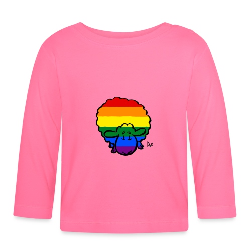 Rainbow Pride Lampaat - Vauvan luomuruopitkähihainen paita