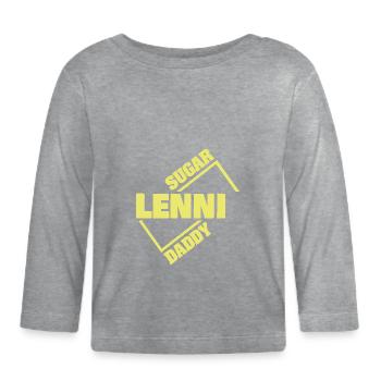 Sugar daddy Lenni - T-shirt manches longues bio Bébé - gris chiné - Devant