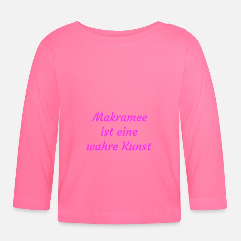 Makramee - Baby Bio-Langarmshirt - Azalea
