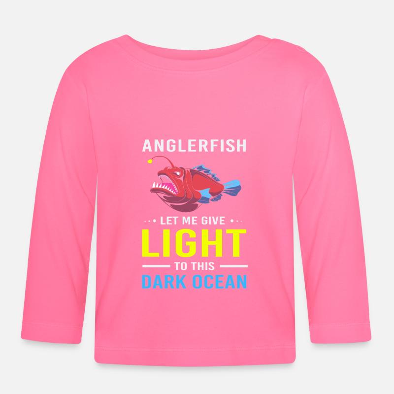 Frogfish - Maglietta a manica lunga ecologico per bambini - azalea