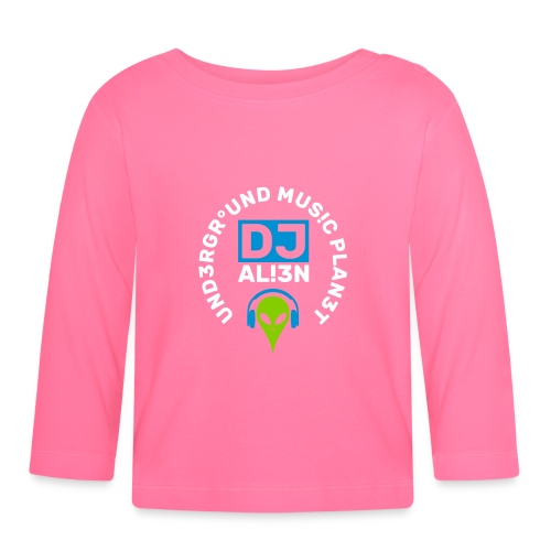 DJ Underground Music Planet Aliens - Organic Baby Long Sleeve T-Shirt