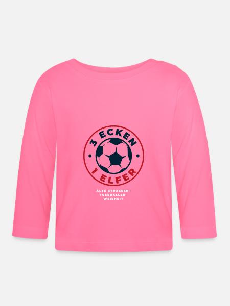3 ecken 1 elfer - Baby Bio-Langarmshirt - Azalea