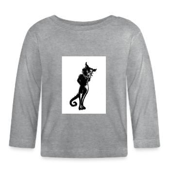 Stand up cats! - Organic Baby Long Sleeve T-Shirt - heather grey - Front