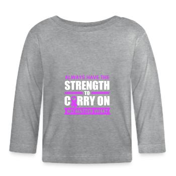 Autoimmune disease - Organic Baby Long Sleeve T-Shirt - heather grey - Front