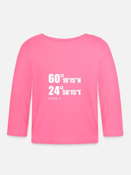 Helsinki - Baby Bio-Langarmshirt - Azalea