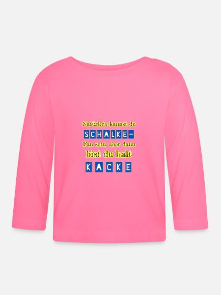 Schalke - Kacke - Baby Bio-Langarmshirt - Azalea