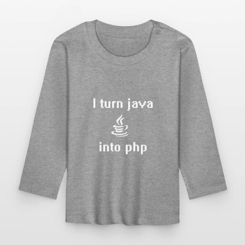 Je transforme java en php T-shirt manches longues bio Bébé