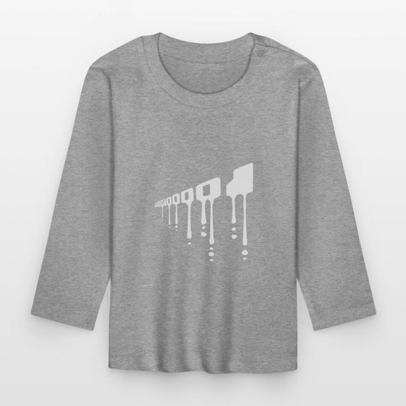 Binary Code Program Language Organic Baby Long Sleeve T-Shirt
