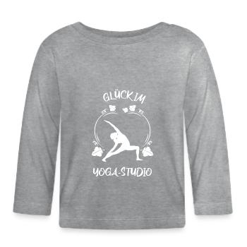 Yoga - Baby Bio-Langarmshirt - Grau meliert - Vorne