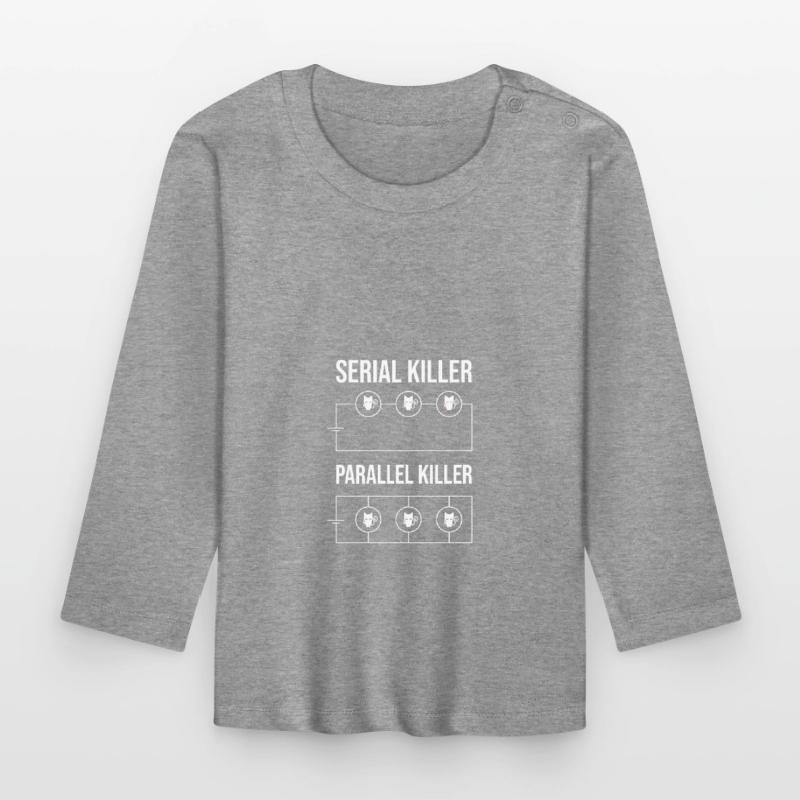 Serial Killer Parallel Killer Schematic Organic Baby Long Sleeve T-Shirt