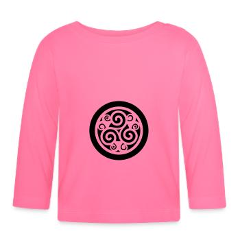 Celte - T-shirt manches longues bio Bébé - rose azalée - Devant
