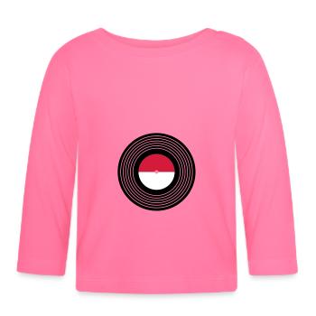 Vinyle - T-shirt manches longues bio Bébé - rose azalée - Devant