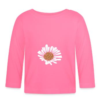 Daisy - Organic Baby Long Sleeve T-Shirt - azalea - Front