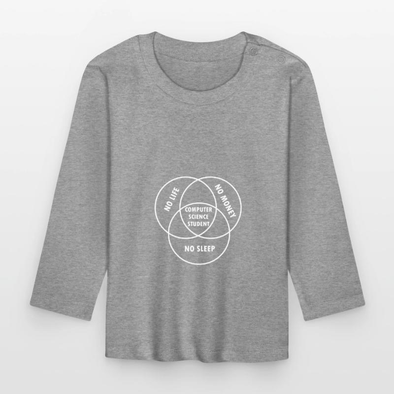 Computer Science Student Gift Study Programmer Organic Baby Long Sleeve T-Shirt