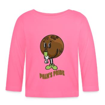 Coconut Lover Juice Beach Tropical Summer - Organic Baby Long Sleeve T-Shirt - azalea - Front