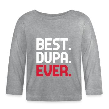 Dupa Polonais Pologne Polska Best Dupa Ever Ître - T-shirt manches longues bio Bébé - gris chiné - Devant