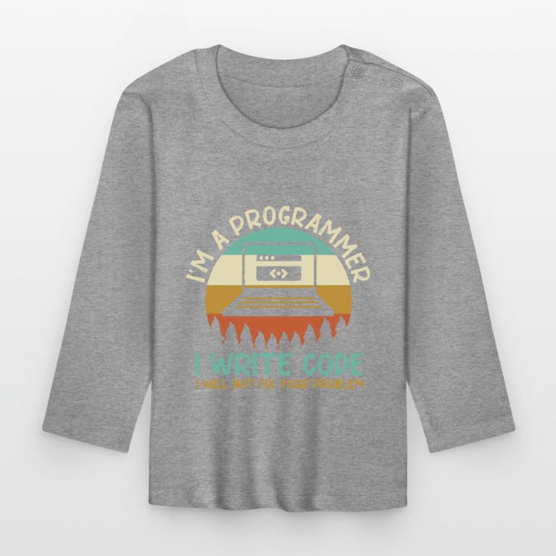 Programmer Code Coding Organic Baby Long Sleeve T-Shirt