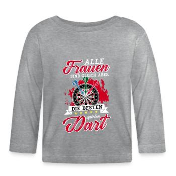 Dart Frauen - Baby Bio-Langarmshirt - Grau meliert - Vorne