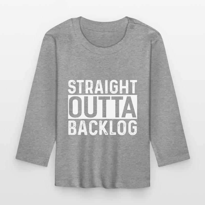 Programmierer Scrum Master Scrum Backlog Baby Bio-Langarmshirt