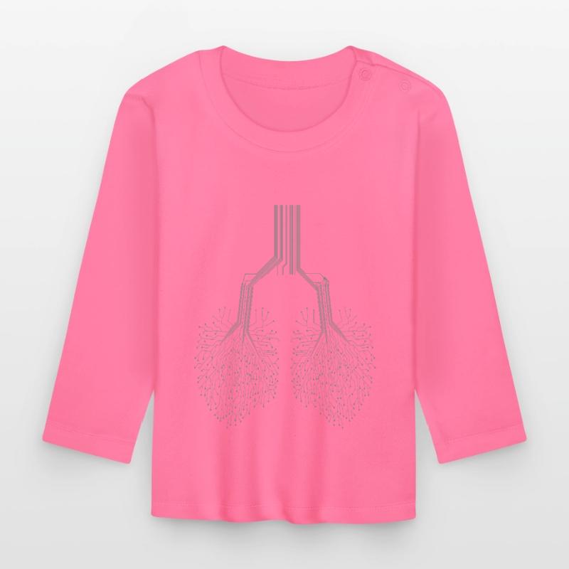 Informatiker Informatik Programmierer Nerd Geek Baby Bio-Langarmshirt