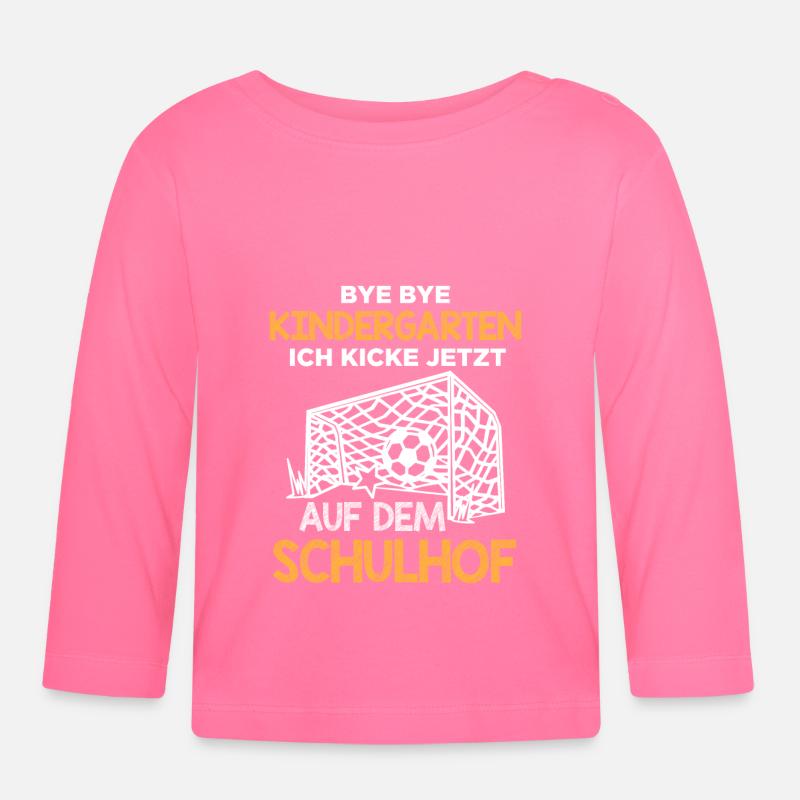 Einschulung Schulanfang Kindergarten Schulstart - Baby Bio-Langarmshirt - Azalea