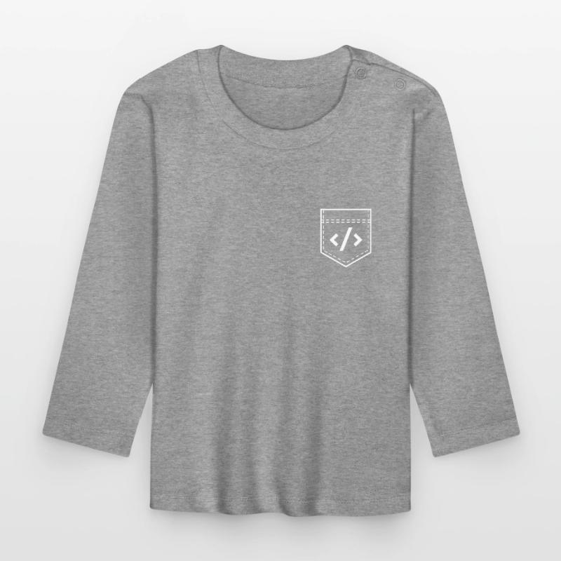 Hacking Programmierer Hacker Code Coding Geschenk Baby Bio-Langarmshirt