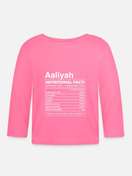 AALIYAH Nutritional Facts - Baby Bio-Langarmshirt - Azalea