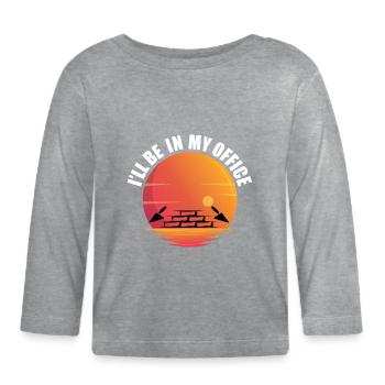 Drôle de chemise Mason - T-shirt manches longues bio Bébé - gris chiné - Devant