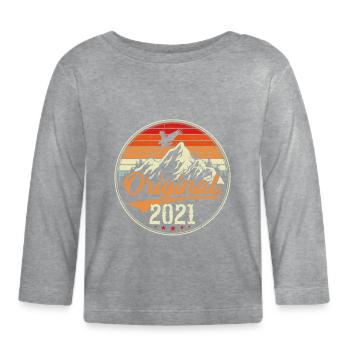 Original 2021 - Baby Bio-Langarmshirt - Grau meliert - Vorne