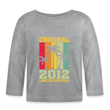 Édition Originale Limitée De 2012 - T-shirt manches longues bio Bébé - gris chiné - Devant