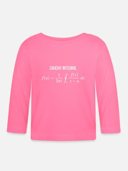 Cauchy Integral Mathematical - Baby Bio-Langarmshirt - Azalea