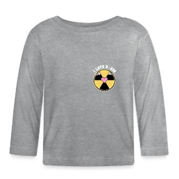 Nuclear power plant Nuclear energy Renewable energy - Organic Baby Long Sleeve T-Shirt - heather grey - Front