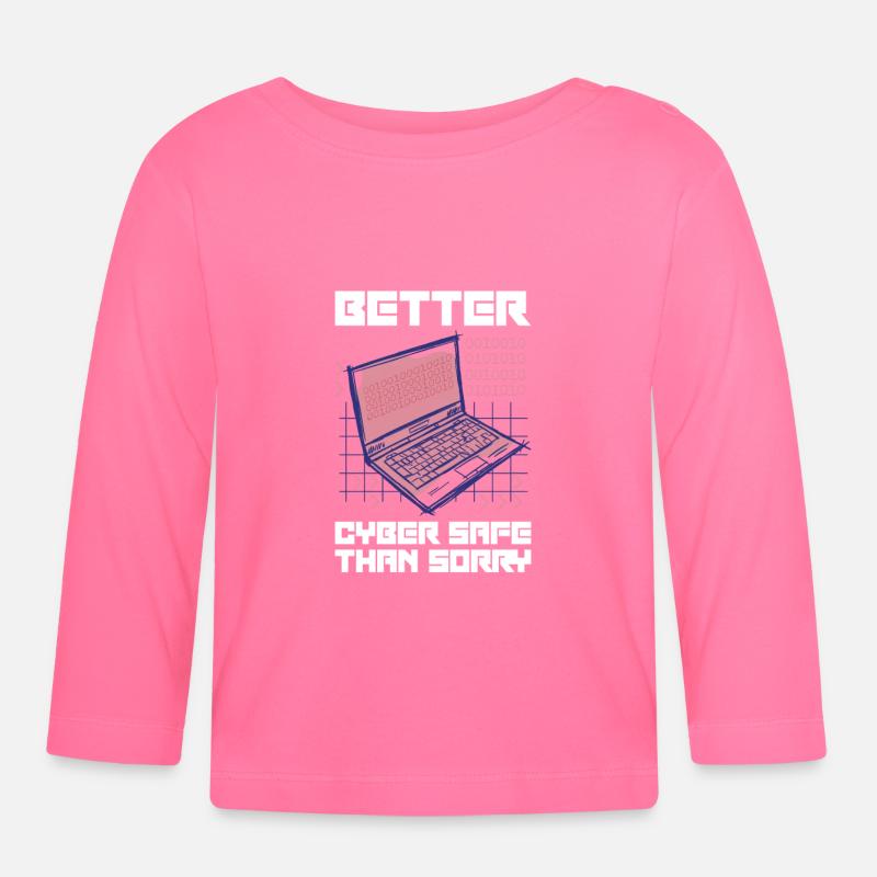 Hacker Programmierer Entwickler Informatik - Baby Bio-Langarmshirt - Azalea