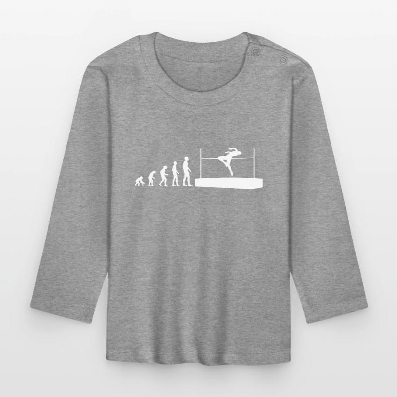 Evolution High Jump Athlete Evolutionary Organic Baby Long Sleeve T-Shirt