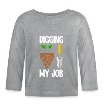 Soil Scientist Agricultural Scientist - Organic Baby Long Sleeve T-Shirt - heather grey - Front