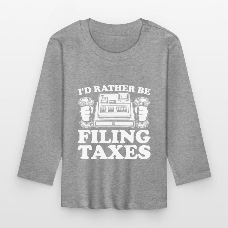 Comptabilité Comptable Financier Profession de comptable T-shirt manches longues bio Bébé