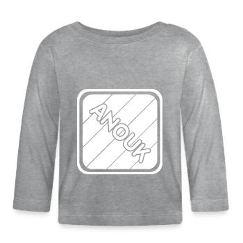 Anouk - Baby Bio-Langarmshirt - Grau meliert - Vorne