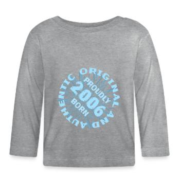 Spielfeld 2006 - Organic Baby Long Sleeve T-Shirt - heather grey - Front