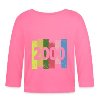 2000 - Organic Baby Long Sleeve T-Shirt - azalea - Front