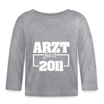 2011 - Organic Baby Long Sleeve T-Shirt - heather grey - Front