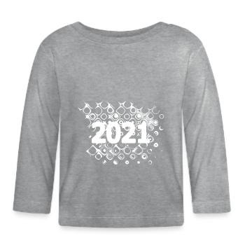 2021 2021 - Baby Bio-Langarmshirt - Grau meliert - Vorne