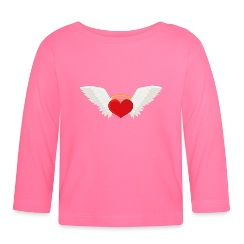 Winged heart - Angel wings - Guardian Angel - Baby Long Sleeve T-Shirt