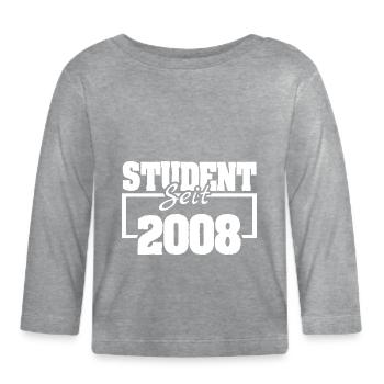 2008 - Baby Bio-Langarmshirt - Grau meliert - Vorne