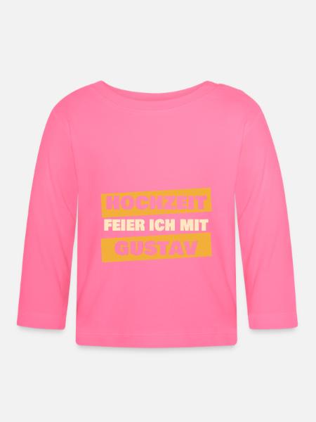 JGA Gustav - Baby Bio-Langarmshirt - Azalea