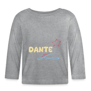 Cadeau Dante - T-shirt manches longues bio Bébé - gris chiné - Devant