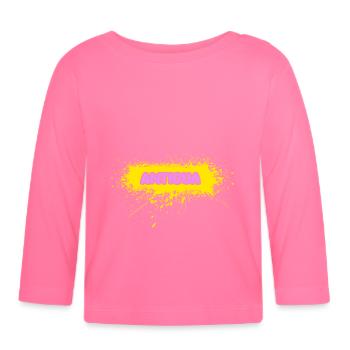 Antigua - Organic Baby Long Sleeve T-Shirt - azalea - Front