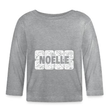 Bébé Noëlle - T-shirt manches longues bio Bébé - gris chiné - Devant