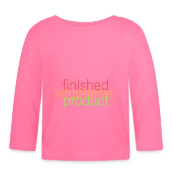 vegetarian finished product - Organic Baby Long Sleeve T-Shirt - azalea - Front