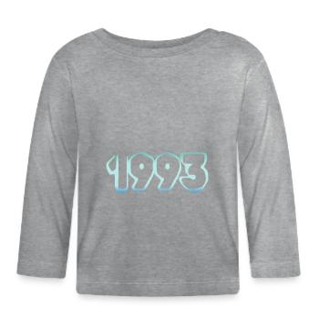Witzig 1993 - T-shirt manches longues bio Bébé - gris chiné - Devant