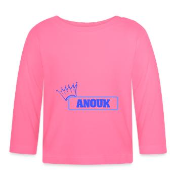 Tochter Anouk - Baby Bio-Langarmshirt - Azalea - Vorne